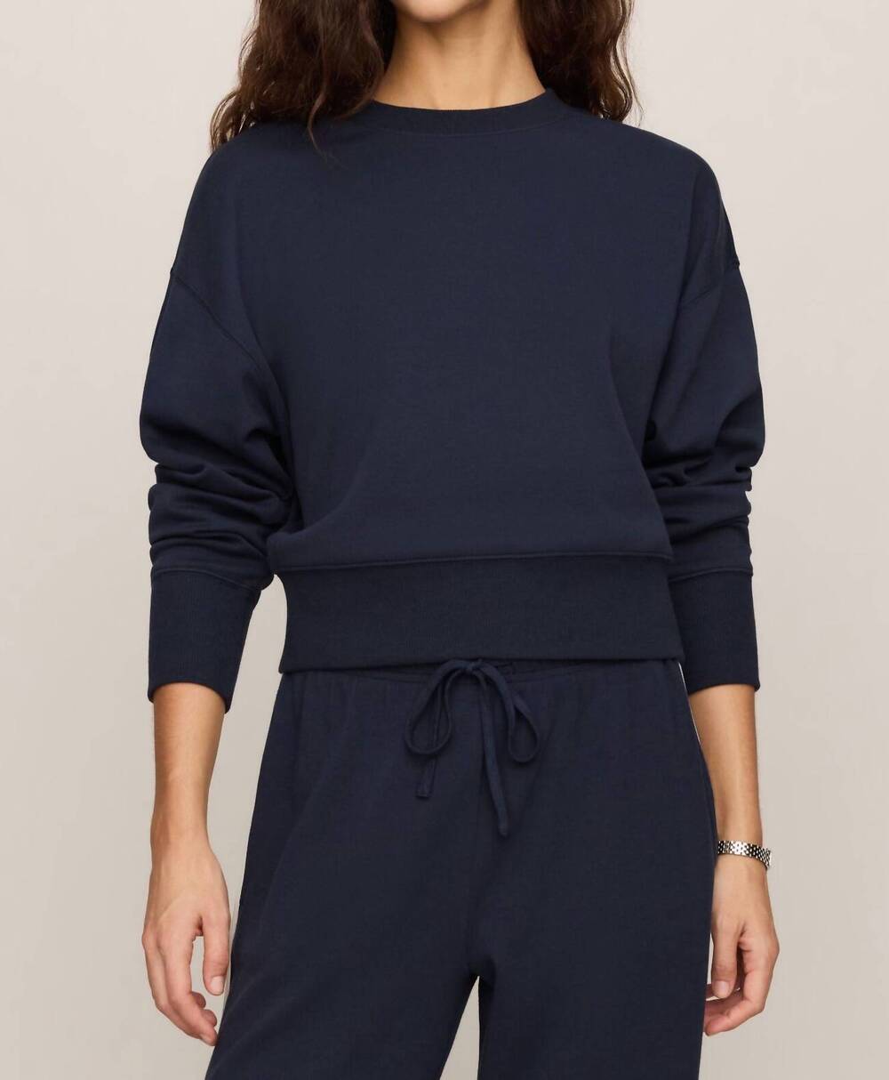 NEW Z SUPPLY comeback crewneck sweatshirt in eclipse